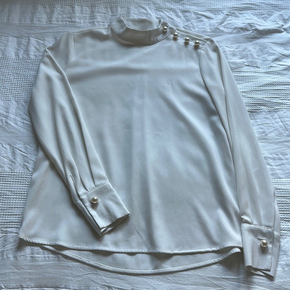 Zara pearl blouse